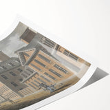 Neoclassical Art Print - North Front of Chelsea Hospital - Historic Reproduction