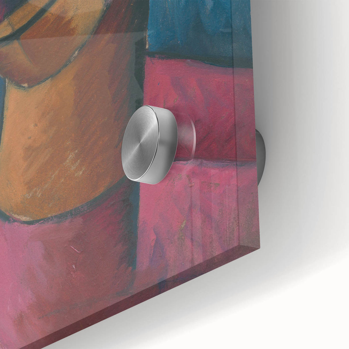 Expressive Cubist Portrait - Picasso-Inspired Geometric Wall Art Print