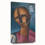 Expressive Cubist Portrait - Picasso-Inspired Geometric Wall Art Print