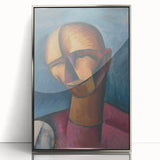 Expressive Cubist Portrait - Picasso-Inspired Geometric Wall Art Print