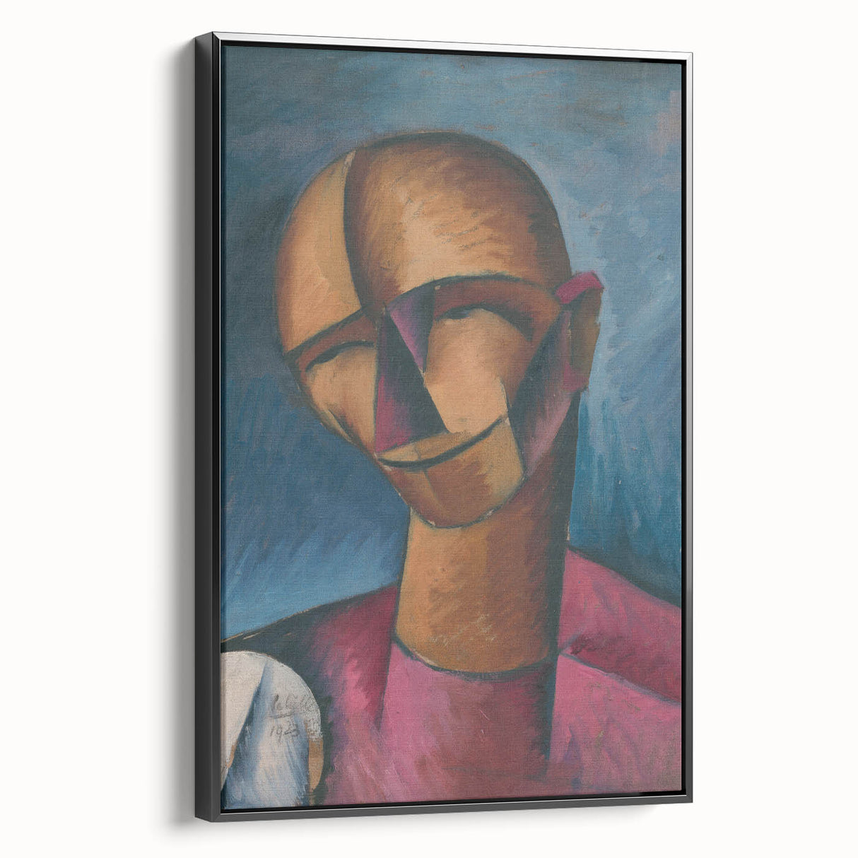 Expressive Cubist Portrait - Picasso-Inspired Geometric Wall Art Print