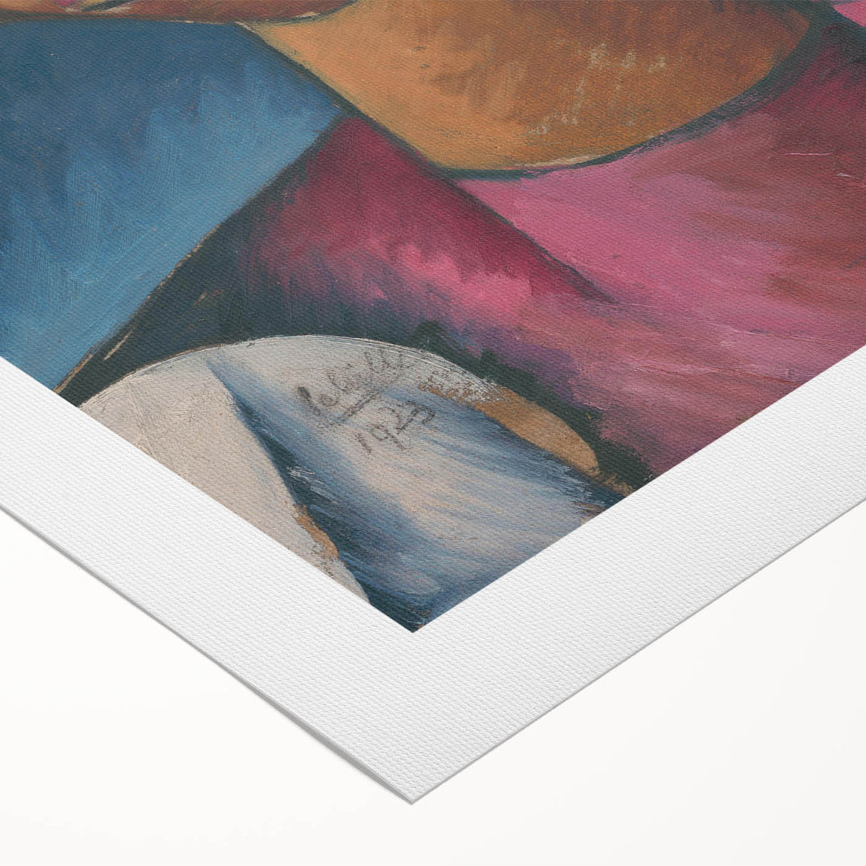 Expressive Cubist Portrait - Picasso-Inspired Geometric Wall Art Print