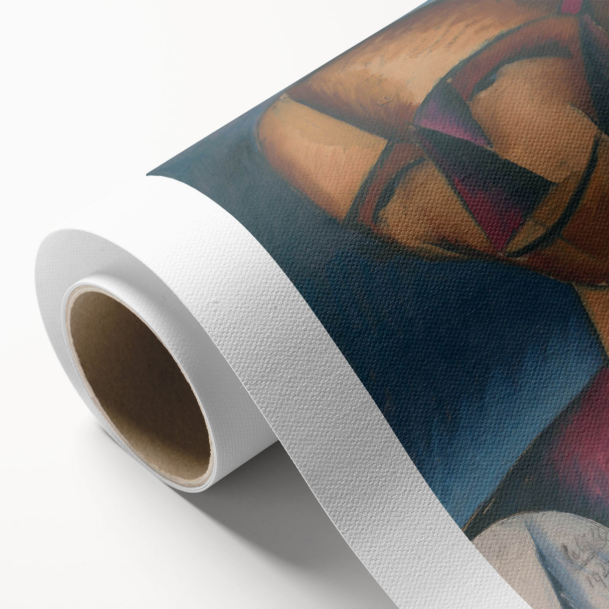Expressive Cubist Portrait - Picasso-Inspired Geometric Wall Art Print