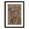 Expressionist Art Portrait – Vibrant Modern Expressionism Canvas Print
