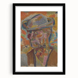 Expressionist Art Portrait – Vibrant Modern Expressionism Canvas Print