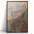 Expressionist Art Portrait – Vibrant Modern Expressionism Canvas Print