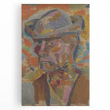 Expressionist Art Portrait – Vibrant Modern Expressionism Canvas Print