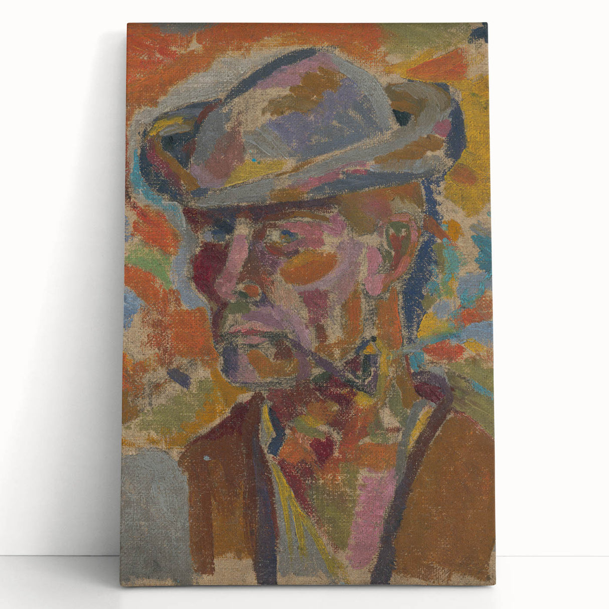 Expressionist Art Portrait – Vibrant Modern Expressionism Canvas Print