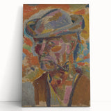 Expressionist Art Portrait – Vibrant Modern Expressionism Canvas Print