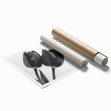 Floral and botanical rolled print showcasing vibrant greenery and colorful flowers, elegantly packaged in a durable cardboard tube for safe shipping and display. Perfect for home decor enthusiasts seeking nature-inspired artwork.