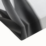 Close-up of a vibrant floral and botanical stretched canvas artwork showcasing intricate details of colorful blossoms and green leaves, ideal for home decor.