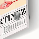 Large abstract wall art in vibrant colors on acrylic glass, depicting stylized food and drinks, ideal for dining room art.