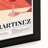 Extra large framed canvas featuring colorful, textured depiction of various foods and drinks, ideal for living room decor.