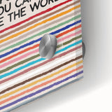 Large abstract wall art in muted earth tones on acrylic glass, ideal for dining room ambiance.