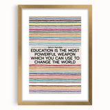 Extra large abstract art print with textured design in black and white, framed in gold, suitable for living room decor.