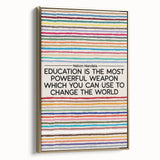 Framed canvas featuring a vintage poster art style landscape in muted earth tones, ideal for bedroom wall decor.