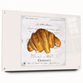 Acrylic print of assorted pastries in soft beige and brown tones, ideal for dining room decor.