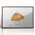 Large abstract wall art featuring assorted pastries in muted colors on a framed acrylic panel, suited for kitchen decor.