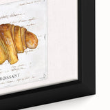 Close-up of a black framed canvas featuring colorful, textured pastries, ideal for extra large living room wall art.