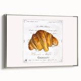 Landscape art painting of colorful pastries on a black background, framed canvas, ideal for kitchen wall art.