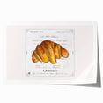 Rolled canvas print featuring an array of pastries in soft pastel shades, ideal for art wall dining room decor.