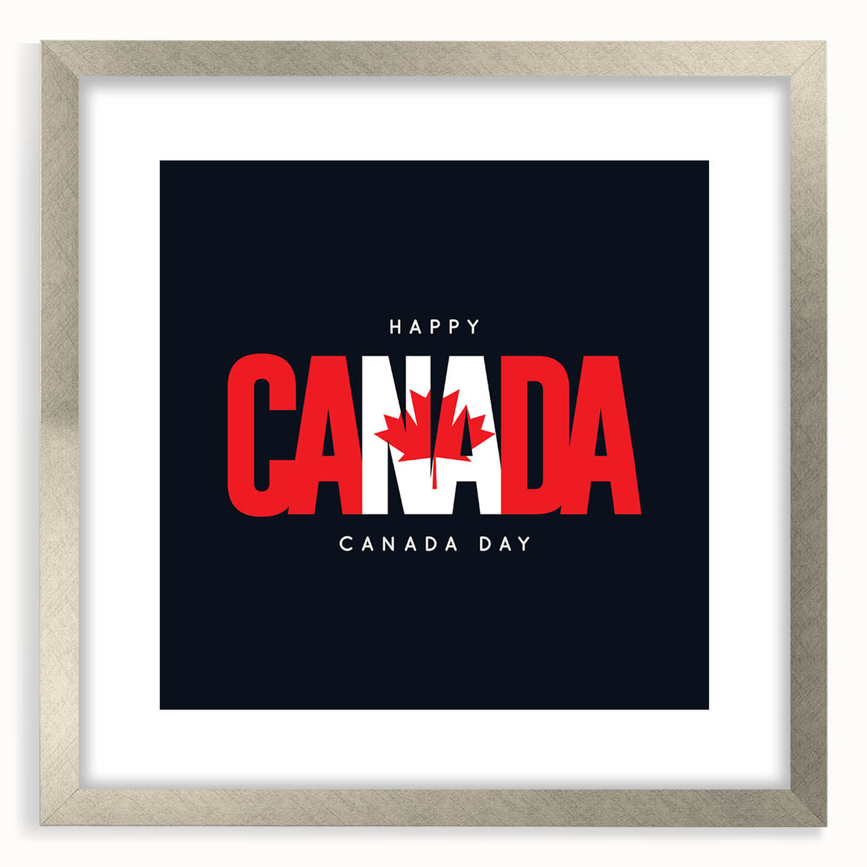 Patriotic Canadian Wall Art - Canada Day Decorations & Maple Leaf Art