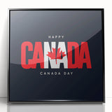 Patriotic Canadian Wall Art - Canada Day Decorations & Maple Leaf Art