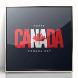 Patriotic Canadian Wall Art - Canada Day Decorations & Maple Leaf Art