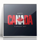 Patriotic Canadian Wall Art - Canada Day Decorations & Maple Leaf Art