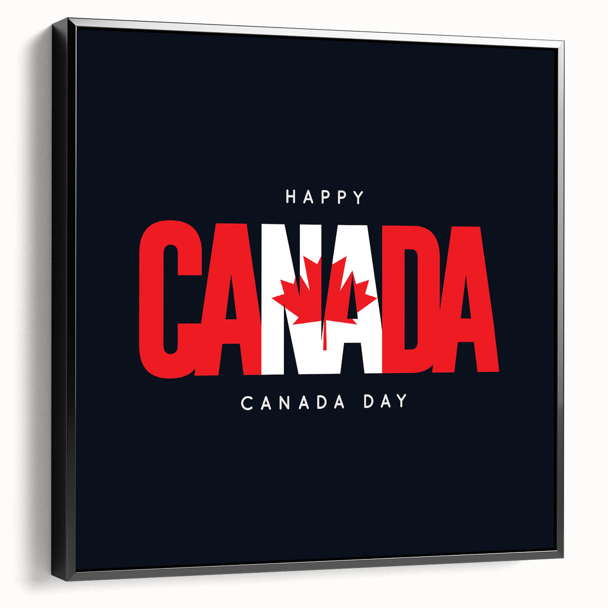 Patriotic Canadian Wall Art - Canada Day Decorations & Maple Leaf Art