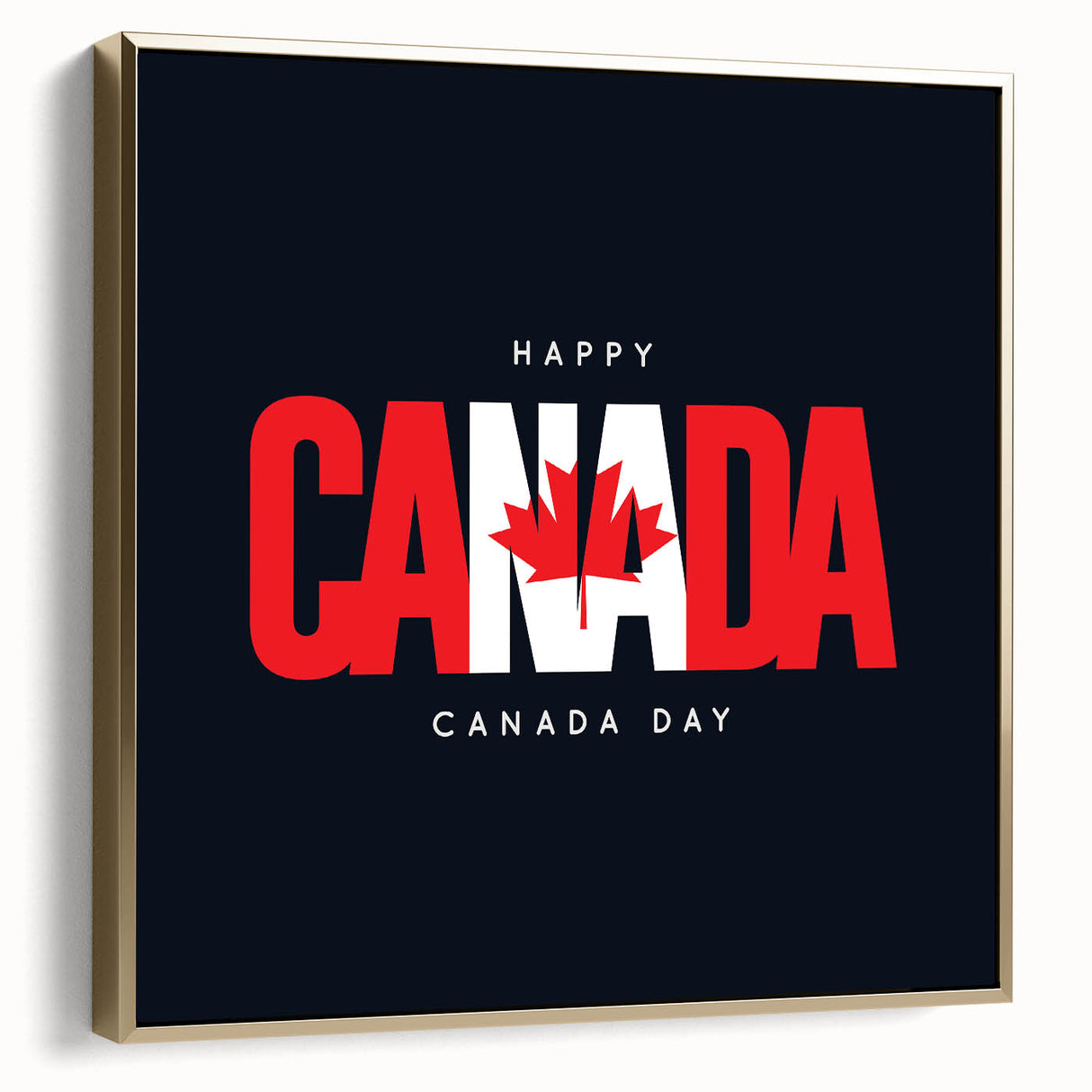Patriotic Canadian Wall Art - Canada Day Decorations & Maple Leaf Art