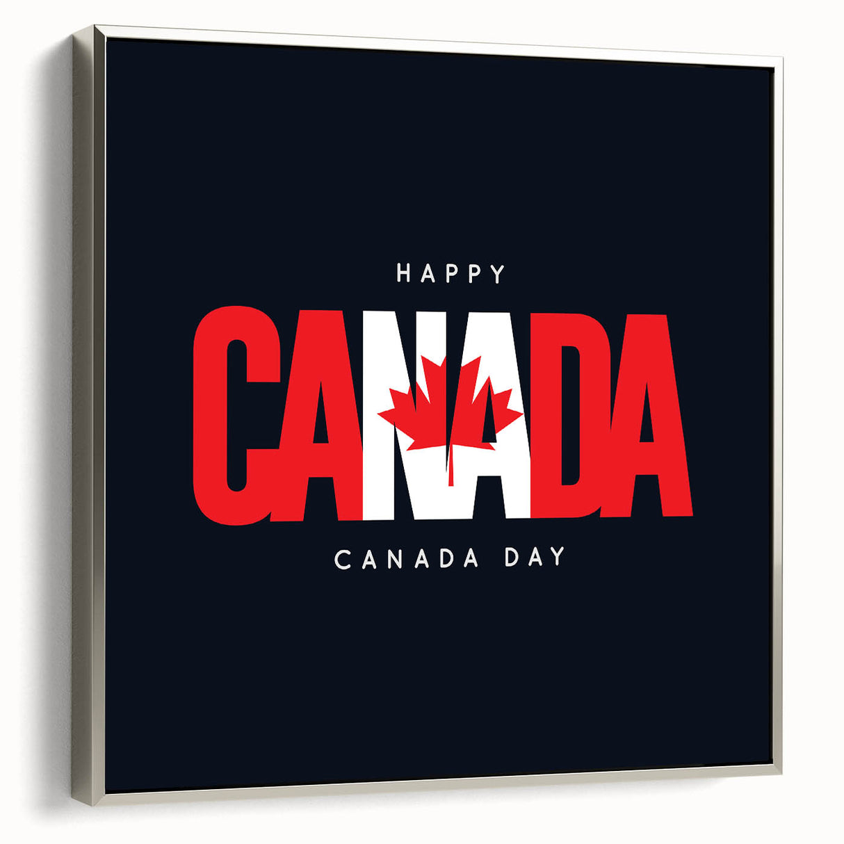 Patriotic Canadian Wall Art - Canada Day Decorations & Maple Leaf Art
