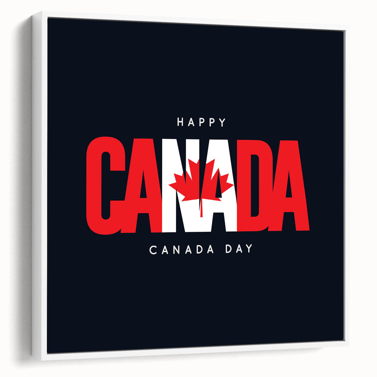 Patriotic Canadian Wall Art - Canada Day Decorations & Maple Leaf Art