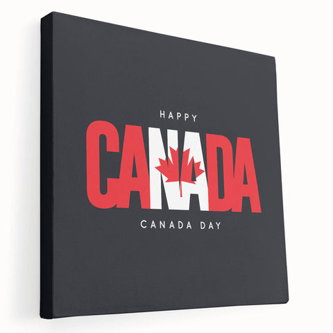 Patriotic Canadian Wall Art - Canada Day Decorations & Maple Leaf Art