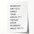 Spooky Character Names Halloween Wall Art - Halloween Wall Decor