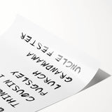 Spooky Character Names Halloween Wall Art - Halloween Wall Decor