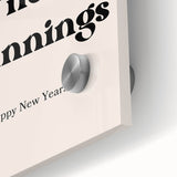 Enjoy the Magic of New Beginnings - New Year Wall Art Print