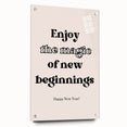 Enjoy the Magic of New Beginnings - New Year Wall Art Print