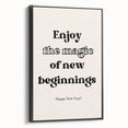 Enjoy the Magic of New Beginnings - New Year Wall Art Print