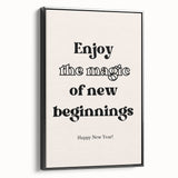 Enjoy the Magic of New Beginnings - New Year Wall Art Print