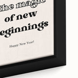 Enjoy the Magic of New Beginnings - New Year Wall Art Print