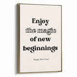 Enjoy the Magic of New Beginnings - New Year Wall Art Print