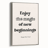 Enjoy the Magic of New Beginnings - New Year Wall Art Print