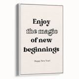 Enjoy the Magic of New Beginnings - New Year Wall Art Print