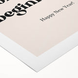 Enjoy the Magic of New Beginnings - New Year Wall Art Print