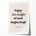 Enjoy the Magic of New Beginnings - New Year Wall Art Print