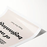 Enjoy the Magic of New Beginnings - New Year Wall Art Print