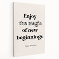 Enjoy the Magic of New Beginnings - New Year Wall Art Print