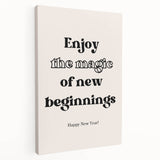Enjoy the Magic of New Beginnings - New Year Wall Art Print
