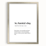 Funny St. Patrick’s Day Wall Art – Irish Typography Print Decor